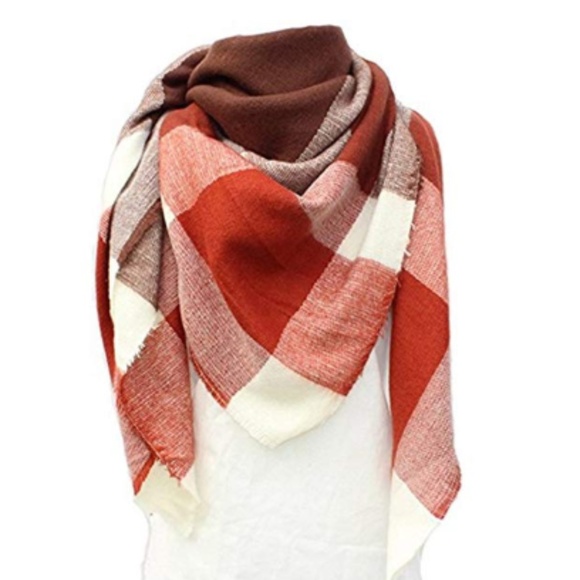 C.C. Boutique Accessories - CLEARANCE 40% OFF! ONE LEFT! Check Blanket Scarf